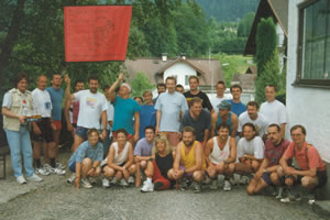 Aufstellung zum Gedenklauf